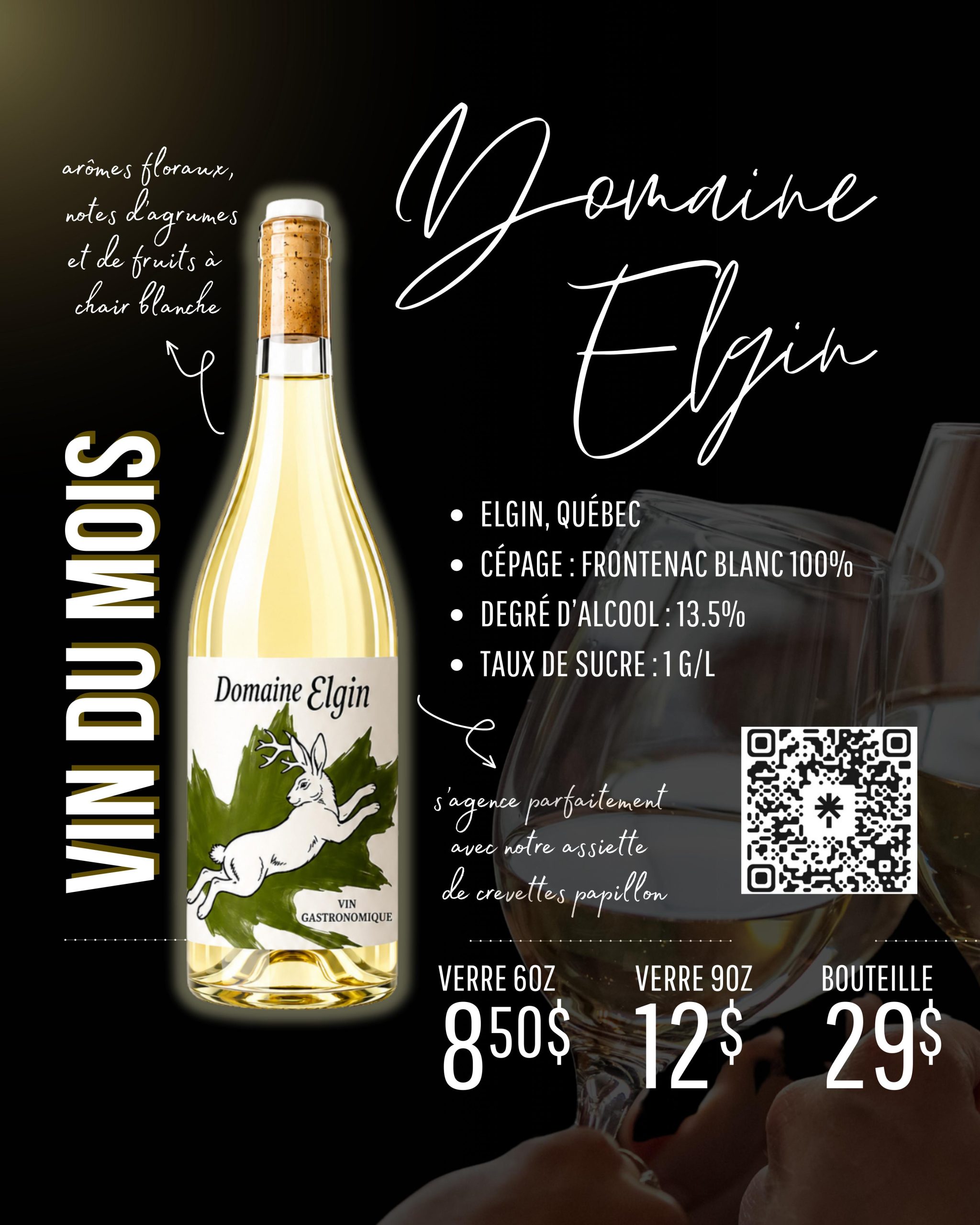 Vin du mois Domaine Elgin
